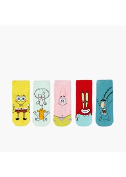 Cropp - 3 pack skarpetek SpongeBob - wielobarwny ze sklepu Cropp w kategorii Skarpetki damskie - zdjęcie 156856955