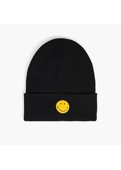 Cropp - Czapka beanie Smiley - czarny ze sklepu Cropp w kategorii Czapki zimowe damskie - zdjęcie 156857199