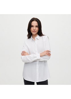 Gładka koszula z wiskozy biała - Biały ze sklepu House w kategorii Koszule damskie - zdjęcie 156859228