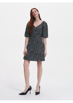 Reserved - Sukienka ze strukturalnej tkaniny - Czarny ze sklepu Reserved w kategorii Sukienki - zdjęcie 156870819