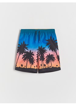 Reserved - Kolorowe szorty kąpielowe - czarny ze sklepu Reserved w kategorii Kąpielówki chłopięce - zdjęcie 156871487