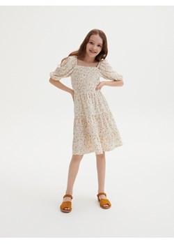 Reserved - Sukienka we wzór - Kremowy ze sklepu Reserved w kategorii Sukienki dziewczęce - zdjęcie 156873467
