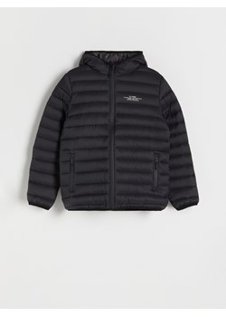Reserved - Pikowana kurtka z kapturem - czarny ze sklepu Reserved w kategorii Kurtki chłopięce - zdjęcie 156883319