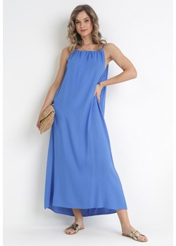 Niebieska Sukienka Atanmochi ze sklepu Born2be Odzież w kategorii Sukienki - zdjęcie 156884535