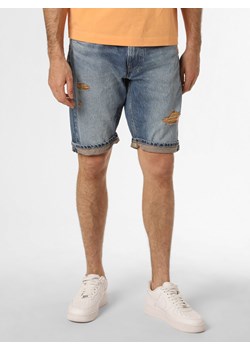 Pepe Jeans Męskie spodenki jeansowe Mężczyźni Bawełna medium stone jednolity ze sklepu vangraaf w kategorii Spodenki męskie - zdjęcie 156886027