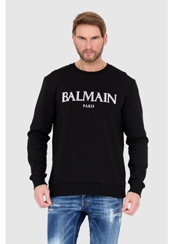 BALMAIN - Czarna bluza męska z dużym logo ze sklepu outfit.pl w kategorii Bluzy męskie - zdjęcie 156891007