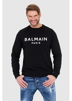 BALMAIN - Czarna bluza męska z logo ze sklepu outfit.pl w kategorii Bluzy męskie - zdjęcie 156891008