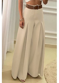 Spodnie damskie RAVIRMA BEIGE ze sklepu Ivet Shop w kategorii Spodnie damskie - zdjęcie 156893098