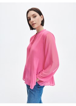 Reserved - Plisowana bluzka - Różowy ze sklepu Reserved w kategorii Bluzki damskie - zdjęcie 156906857