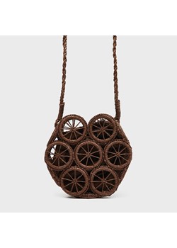 Pleciona torebka z długim paskiem - Brązowy ze sklepu House w kategorii Listonoszki - zdjęcie 156916526