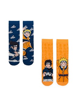 Cropp - 2 pack skarpetek Naruto - pomarańczowy ze sklepu Cropp w kategorii Skarpetki męskie - zdjęcie 156940449