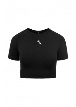 Damska koszulka treningowa crop top Carpatree Vibe - czarny ze sklepu Sportstylestory.com w kategorii Bluzki damskie - zdjęcie 156947028
