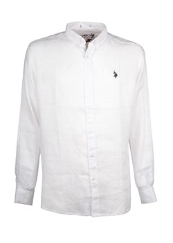 U.S. Polo Assn. Lniana koszula - Regular fit - w kolorze białym ze sklepu Limango Polska w kategorii Koszule męskie - zdjęcie 156952526