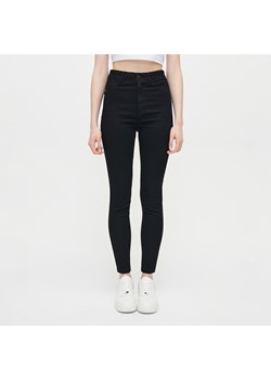 Jeansy skinny fit z wysokim stanem czarne - Czarny ze sklepu House w kategorii Jeansy damskie - zdjęcie 157028906