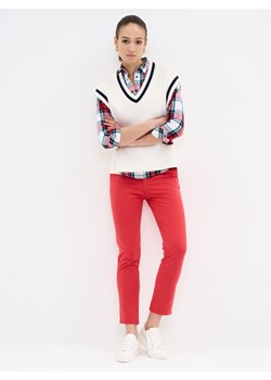 Spodnie chinosy damskie czerwone Nevona 603 ze sklepu Big Star w kategorii Spodnie damskie - zdjęcie 157032695