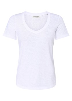 Marc O'Polo T-shirt damski Kobiety Bawełna biały wypukły wzór tkaniny ze sklepu vangraaf w kategorii Bluzki damskie - zdjęcie 157035489