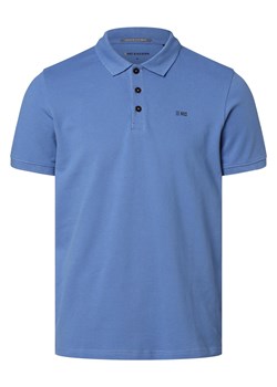 No Excess Męska koszulka polo Mężczyźni Bawełna niebieski jednolity ze sklepu vangraaf w kategorii T-shirty męskie - zdjęcie 157035518