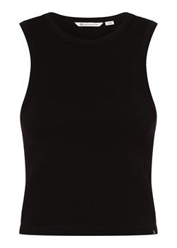 Tom Tailor Denim Top damski Kobiety Sztuczne włókno czarny jednolity ze sklepu vangraaf w kategorii Bluzki damskie - zdjęcie 157035525