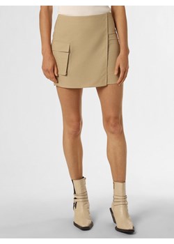 NA-KD Spódnica damska z dodatkiem lnu Kobiety Bawełna beżowy jednolity ze sklepu vangraaf w kategorii Spódnice - zdjęcie 157035626