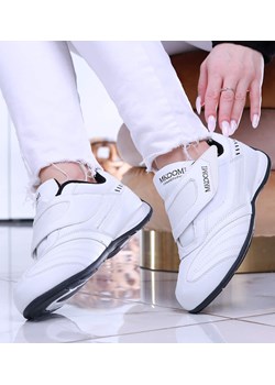 Białe sportowe buty na rzep /B4-3 13996 S244/ ze sklepu Pantofelek24.pl w kategorii Buty sportowe damskie - zdjęcie 157052539