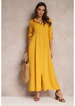 Żółta Sukienka Hillcrest ze sklepu Renee odzież w kategorii Sukienki - zdjęcie 157053267