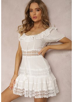 Biała Sukienka Considerations ze sklepu Renee odzież w kategorii Sukienki - zdjęcie 157053336