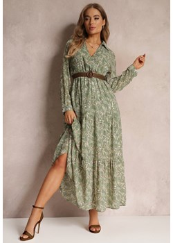 Zielona Sukienka Foligno ze sklepu Renee odzież w kategorii Sukienki - zdjęcie 157053467