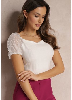 Biała Bluzka Dillon ze sklepu Renee odzież w kategorii Bluzki damskie - zdjęcie 157053569