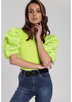Jasnozielona Bluzka Candice ze sklepu Renee odzież w kategorii Bluzki damskie - zdjęcie 157053625