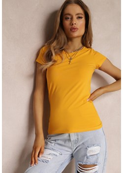 Żółty T-shirt Ariema ze sklepu Renee odzież w kategorii Bluzki damskie - zdjęcie 157053945