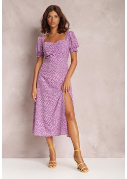 Lawendowa Sukienka Melorith ze sklepu Renee odzież w kategorii Sukienki - zdjęcie 157054376