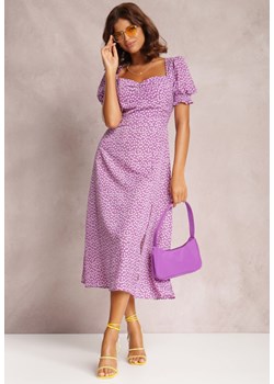 Lawendowa Sukienka Melorith ze sklepu Renee odzież w kategorii Sukienki - zdjęcie 157054379