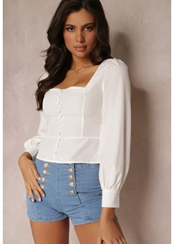 Biała Bluzka Bolirecea ze sklepu Renee odzież w kategorii Bluzki damskie - zdjęcie 157054408