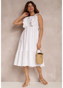Biała Sukienka Serenella ze sklepu Renee odzież w kategorii Sukienki - zdjęcie 157054445