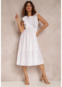 Biała Sukienka Serenella ze sklepu Renee odzież w kategorii Sukienki - zdjęcie 157054446
