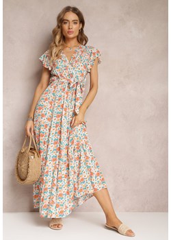 Różowo-Niebieska Sukienka Nahfa ze sklepu Renee odzież w kategorii Sukienki - zdjęcie 157054489