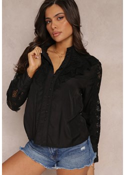 Czarna Koszula Meridtila ze sklepu Renee odzież w kategorii Bluzki damskie - zdjęcie 157054495