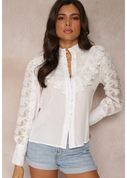Biała Koszula Meridtila ze sklepu Renee odzież w kategorii Bluzki damskie - zdjęcie 157054497