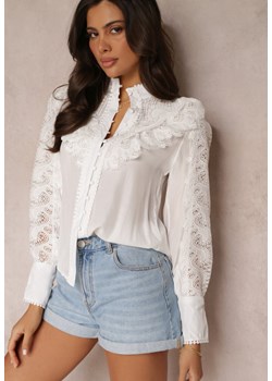 Biała Koszula Meridtila ze sklepu Renee odzież w kategorii Bluzki damskie - zdjęcie 157054499