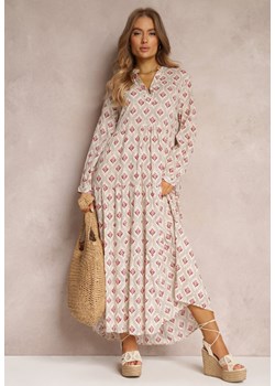 Kremowa Sukienka Amphiro ze sklepu Renee odzież w kategorii Sukienki - zdjęcie 157054567