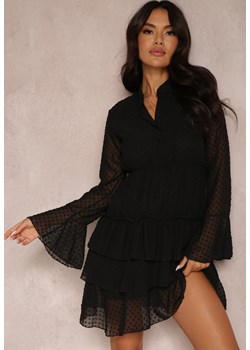 Czarna Sukienka Whifflebird ze sklepu Renee odzież w kategorii Sukienki - zdjęcie 157054735