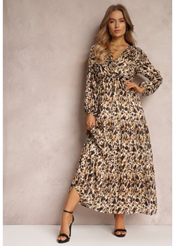 Brązowa Sukienka Galeendyl ze sklepu Renee odzież w kategorii Sukienki - zdjęcie 157054856