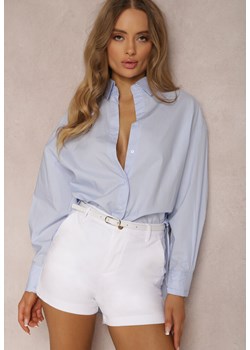 Jasnoniebieska Koszula Bawełniana Aquida ze sklepu Renee odzież w kategorii Koszule damskie - zdjęcie 157054968