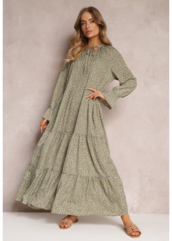 Zielona Sukienka Rhaeninix ze sklepu Renee odzież w kategorii Sukienki - zdjęcie 157055039