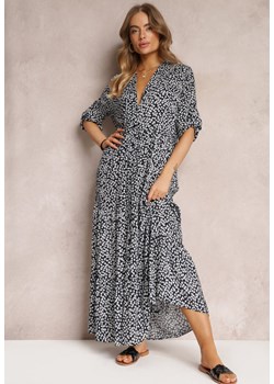 Granatowa Sukienka Aeleomoni ze sklepu Renee odzież w kategorii Sukienki - zdjęcie 157055237