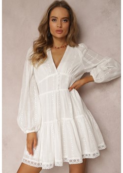 Biała Sukienka Arierith ze sklepu Renee odzież w kategorii Sukienki - zdjęcie 157055405