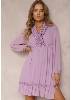 Liliowa Sukienka Perisiphe ze sklepu Renee odzież w kategorii Sukienki - zdjęcie 157055575