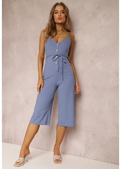 Niebieski Kombinezon Olone ze sklepu Renee odzież w kategorii Kombinezony damskie - zdjęcie 157055939