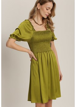 Ciemnozielona Sukienka Fysersya ze sklepu Renee odzież w kategorii Sukienki - zdjęcie 157056039