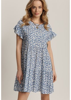 Niebieska Sukienka Wysevera ze sklepu Renee odzież w kategorii Sukienki - zdjęcie 157056109